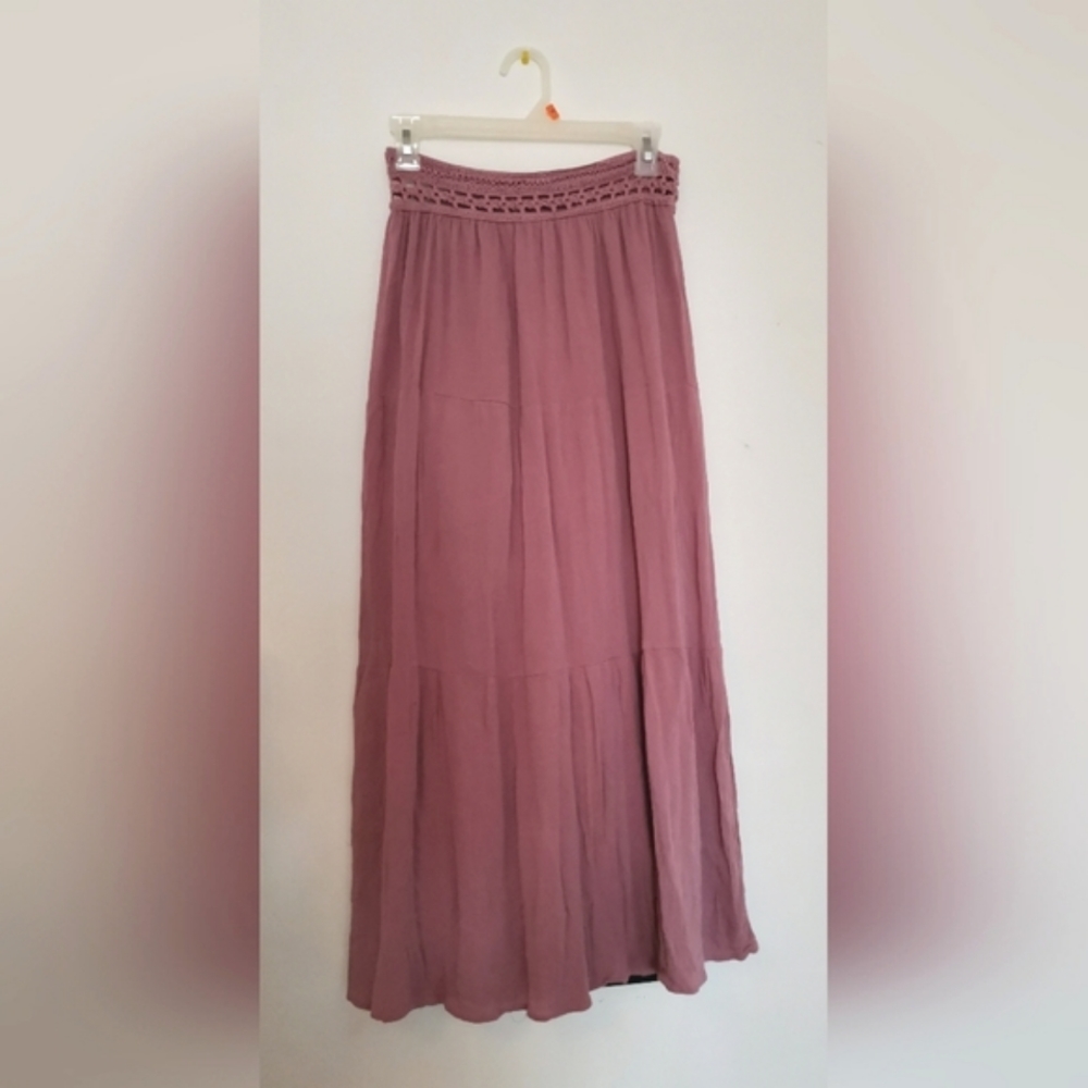 Pink Maxi Skirt